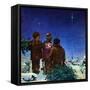 "Starry Starry Night,"December 1, 1950-Douglas Crockwell-Framed Stretched Canvas