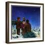 "Starry Starry Night,"December 1, 1950-Douglas Crockwell-Framed Giclee Print