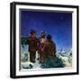 "Starry Starry Night,"December 1, 1950-Douglas Crockwell-Framed Giclee Print