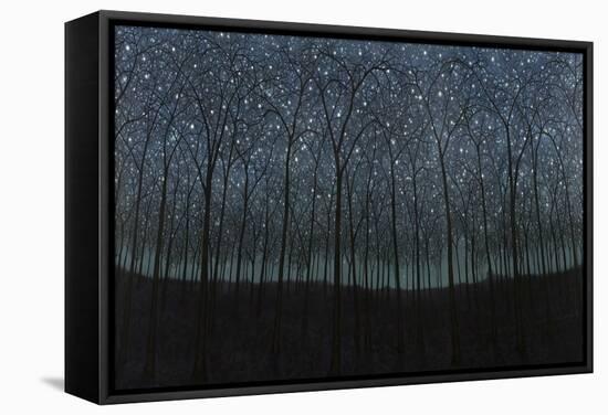 Starry Trees-James W. Johnson-Framed Stretched Canvas