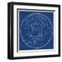 Stars and Constellations Chart-null-Framed Art Print