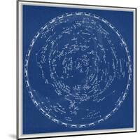 Stars and Constellations Chart-null-Mounted Art Print