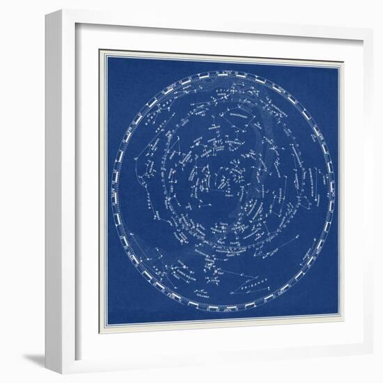 Stars and Constellations Chart-null-Framed Art Print