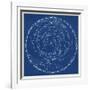 Stars and Constellations Chart-null-Framed Art Print