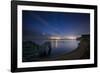 Stars and Milky Way over Durdle Door and the Jurassic Coast-David Noton-Framed Photographic Print