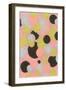 Stars and Moon, Abstract Pattern-Found Image Press-Framed Giclee Print