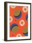 Stars and Moon, Abstract Pattern-Found Image Press-Framed Giclee Print