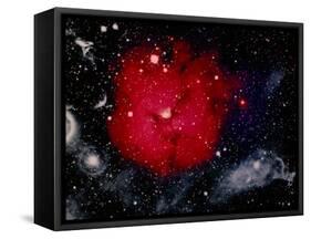 Stars and Nebula-Terry Why-Framed Stretched Canvas