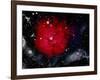 Stars and Nebula-Terry Why-Framed Photographic Print