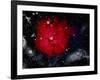 Stars and Nebula-Terry Why-Framed Photographic Print