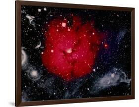 Stars and Nebula-Terry Why-Framed Photographic Print