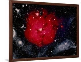 Stars and Nebula-Terry Why-Framed Photographic Print