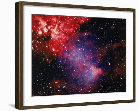 Stars and Nebula-Terry Why-Framed Photographic Print