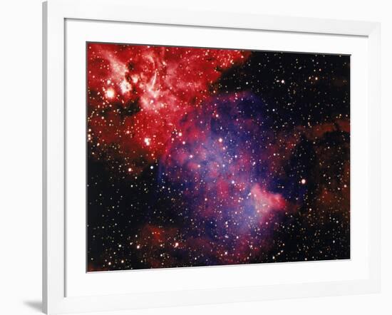 Stars and Nebula-Terry Why-Framed Photographic Print