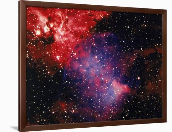 Stars and Nebula-Terry Why-Framed Photographic Print