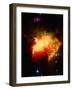 Stars and Nebula-Terry Why-Framed Photographic Print