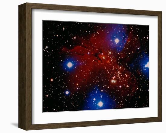 Stars and Nebula-Terry Why-Framed Premium Photographic Print