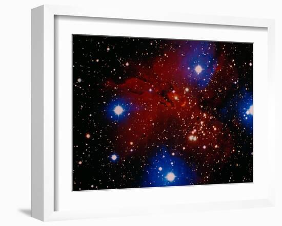 Stars and Nebula-Terry Why-Framed Premium Photographic Print