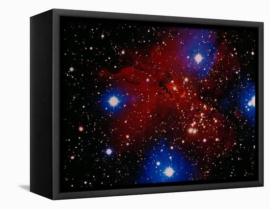 Stars and Nebula-Terry Why-Framed Stretched Canvas