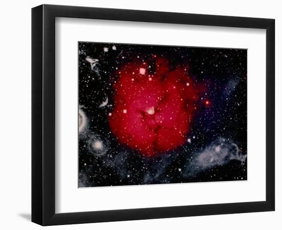 Stars and Nebula-Terry Why-Framed Photographic Print