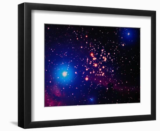 Stars and Nebula-Terry Why-Framed Photographic Print