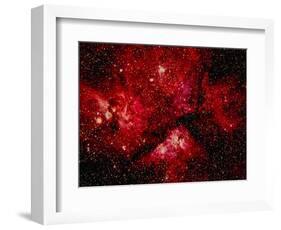 Stars and Nebula-Terry Why-Framed Photographic Print