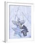 Stars and Silver Angel on Snowy Branch-null-Framed Photographic Print