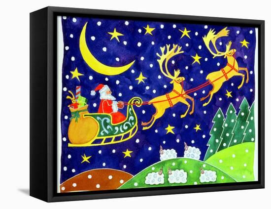 Stars and Snowfall-Cathy Baxter-Framed Stretched Canvas