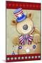 Stars and Stripes Bear-Valarie Wade-Mounted Giclee Print