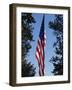 Stars and Stripes, Liberty Island, New York City, New York, United States of America, North America-Amanda Hall-Framed Photographic Print