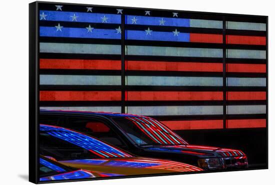 Stars and Stripes reflected-Linda Wride-Framed Stretched Canvas