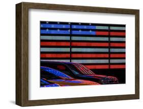 Stars and Stripes reflected-Linda Wride-Framed Photographic Print