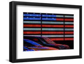 Stars and Stripes reflected-Linda Wride-Framed Photographic Print