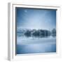 Stars at Night over Frozen Lake, Shercock, Ireland-Mariuskasteckas-Framed Photographic Print