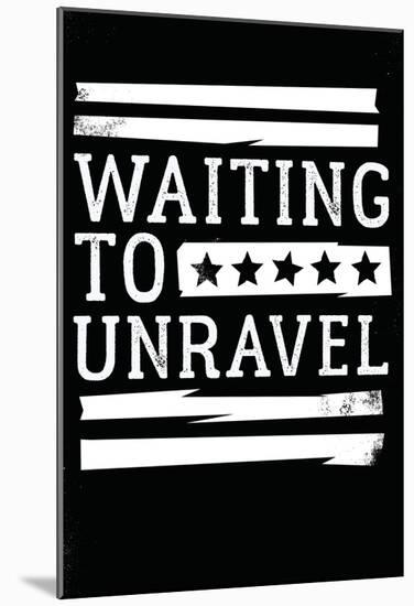 Stars In Black Waiting To Unravel-null-Mounted Poster