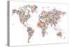 Stars Map of the World Map-Michael Tompsett-Stretched Canvas