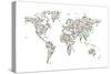 Stars Map of the World Map-Michael Tompsett-Stretched Canvas