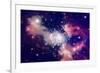 Stars of a Planet and Galaxy in a Free Space-Anatolii Vasilev-Framed Premium Giclee Print