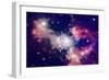 Stars of a Planet and Galaxy in a Free Space-Anatolii Vasilev-Framed Art Print