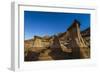 Stars over the Hoodoos in the Red Deer River Valley, Alberta, Canada-null-Framed Photographic Print