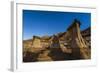 Stars over the Hoodoos in the Red Deer River Valley, Alberta, Canada-null-Framed Photographic Print