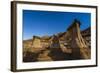 Stars over the Hoodoos in the Red Deer River Valley, Alberta, Canada-null-Framed Photographic Print