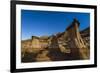 Stars over the Hoodoos in the Red Deer River Valley, Alberta, Canada-null-Framed Photographic Print