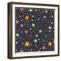 Stars Pattern-TashaNatasha-Framed Art Print