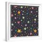 Stars Pattern-TashaNatasha-Framed Art Print