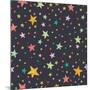 Stars Pattern-TashaNatasha-Mounted Art Print