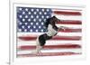 Stars, Stripes And Stallions-Mark Chandon-Framed Giclee Print