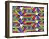 Stars Stripes B-Howie Green-Framed Giclee Print