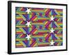 Stars Stripes B-Howie Green-Framed Giclee Print
