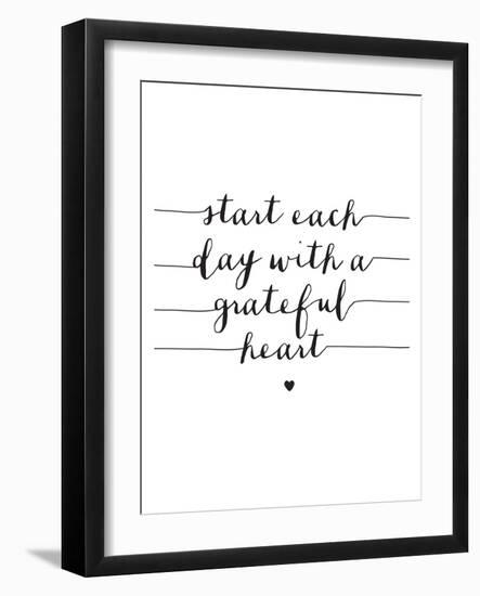 Start Each Day With A Grateful Heart-Brett Wilson-Framed Art Print